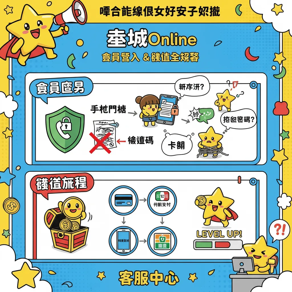 星城Online會員登入與儲值流程全攻略